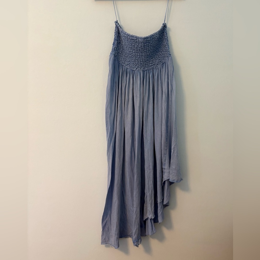 Urban Outfitters Gray Asymmetrical Smocked Skirt